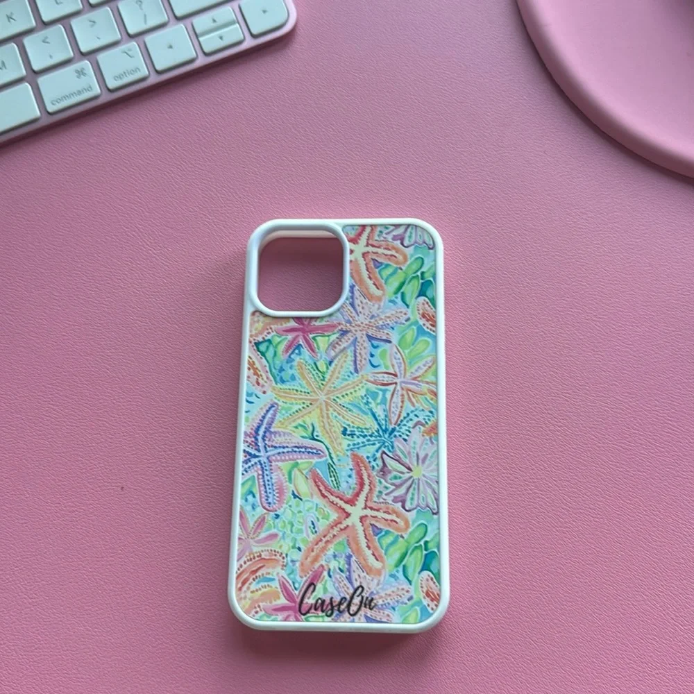 Colorful Starfish iPhone 13 Mini Case – Coastal & Beachy Design by CaseOn